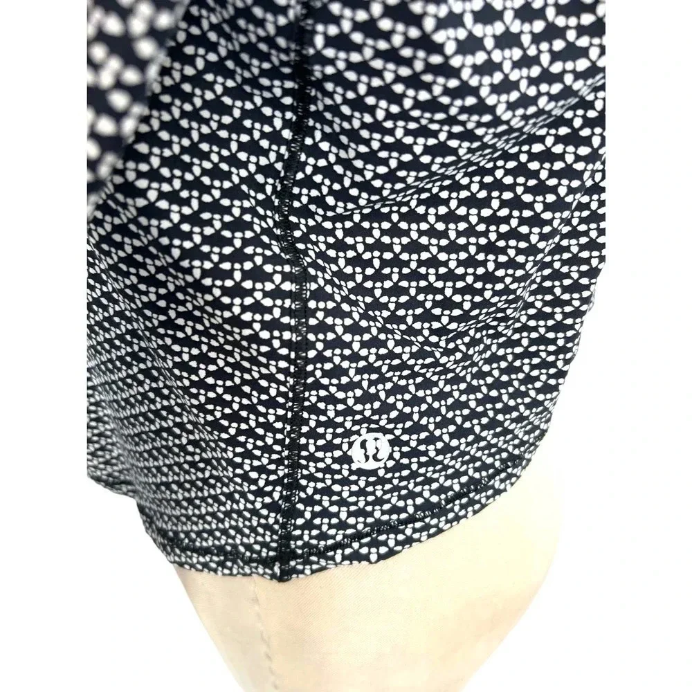 Lululemon On Pace Long Sleeve Monochromic‎ Black Size 10